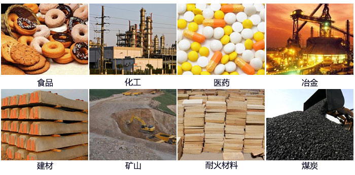 DH-800振動(dòng)篩適用的行業(yè)：食品，化工，醫(yī)藥，冶金，建材，礦山，耐火材料，煤炭。
